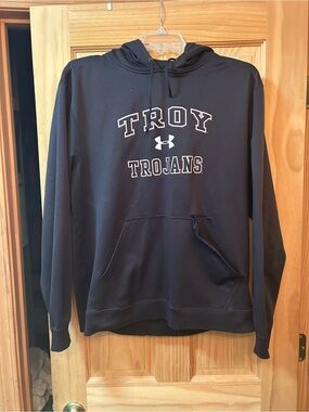 Under Armour Black Pullover Hoodie with Logo Tag